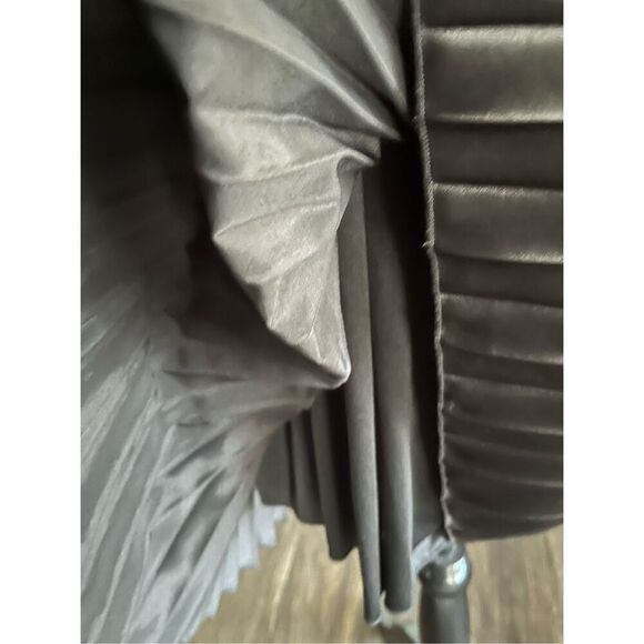 Jimmy Lee Women’s M Pleated Halter Dress with Rhinestone Buckle Black - Picture 5 of 7